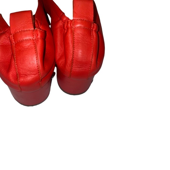 Everlane the day heel block heel red Italian leather 9.5 shoes - Picture 8 of 8